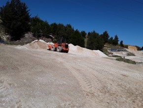 View from top of current mine area